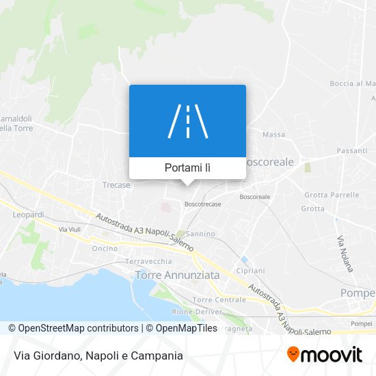 Mappa Via Giordano