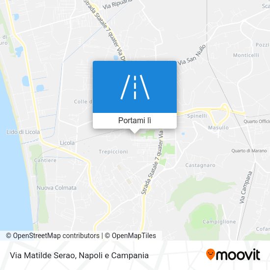 Mappa Via Matilde Serao