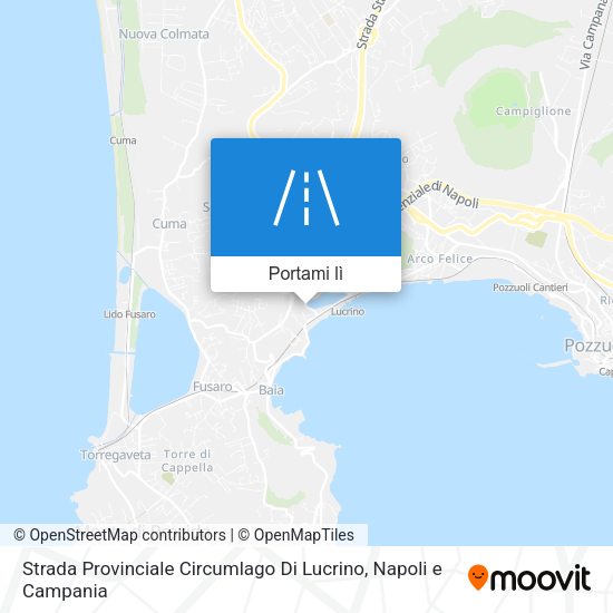 Mappa Strada Provinciale Circumlago Di Lucrino