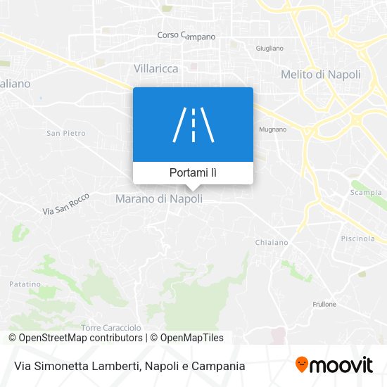 Mappa Via Simonetta Lamberti