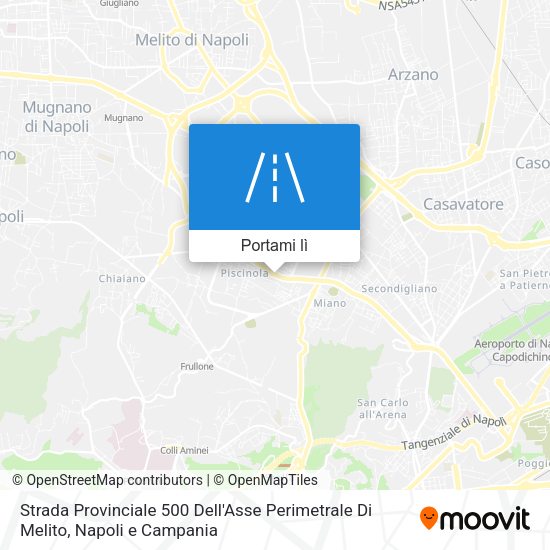 Mappa Strada Provinciale 500 Dell'Asse Perimetrale Di Melito