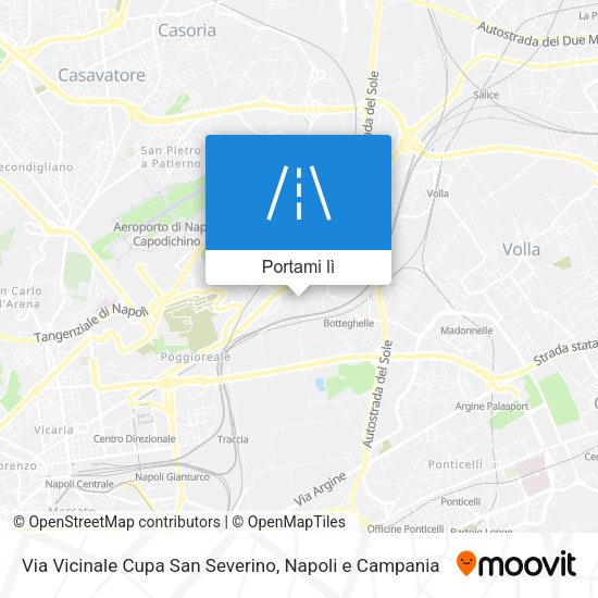 Mappa Via Vicinale Cupa San Severino