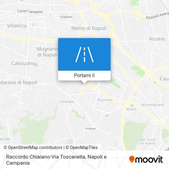 Mappa Raccordo Chiaiano-Via Toscanella