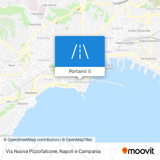 Mappa Via Nuova Pizzofalcone