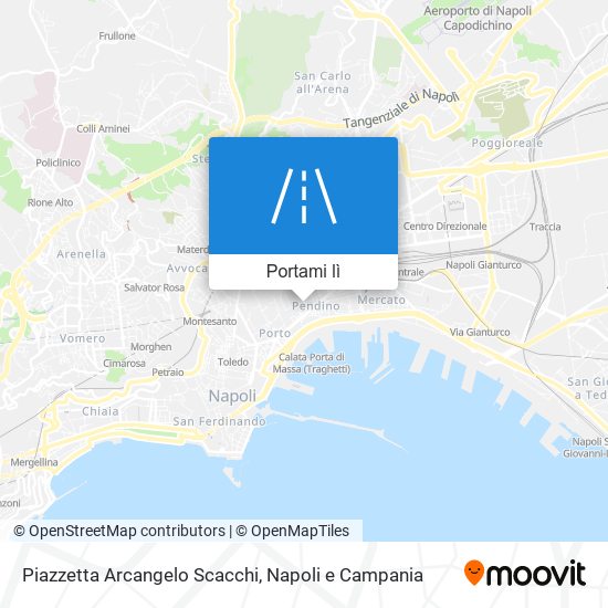 Mappa Piazzetta Arcangelo Scacchi