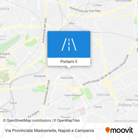 Mappa Via Provinciale Madonnelle