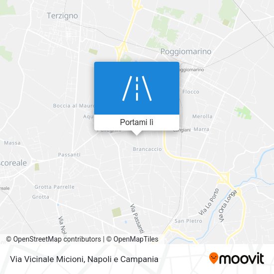 Mappa Via Vicinale Micioni
