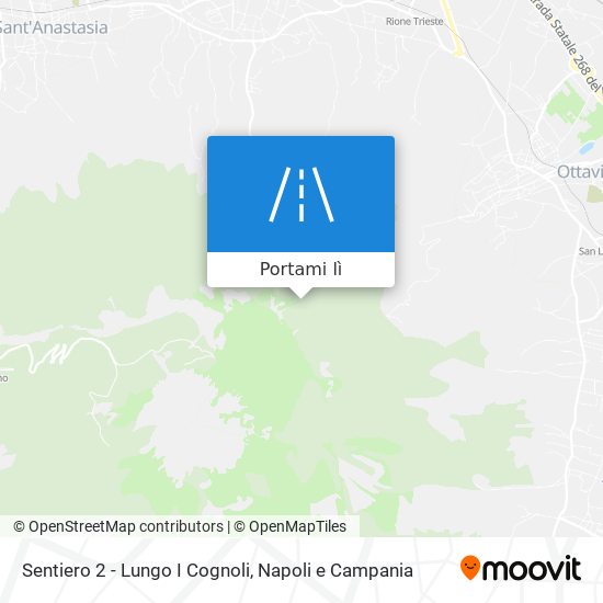Mappa Sentiero 2 - Lungo I Cognoli