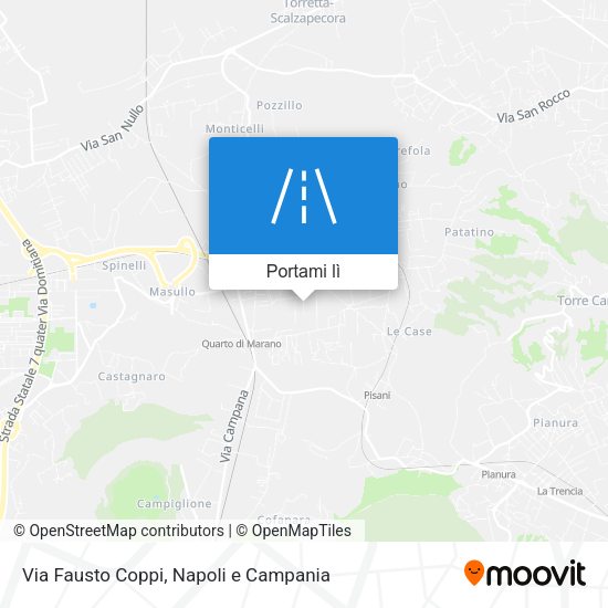 Mappa Via Fausto Coppi