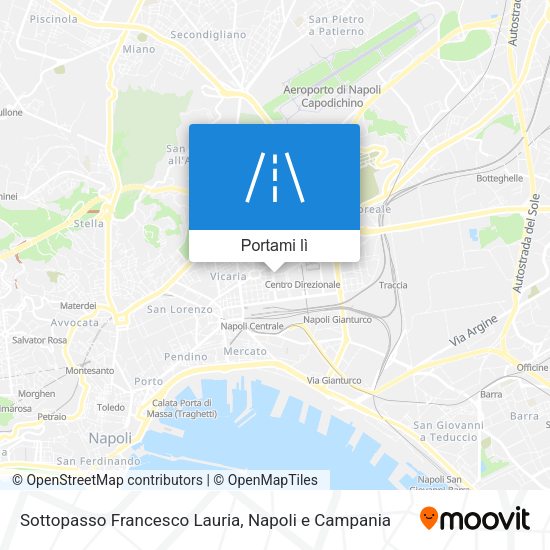Mappa Sottopasso Francesco Lauria