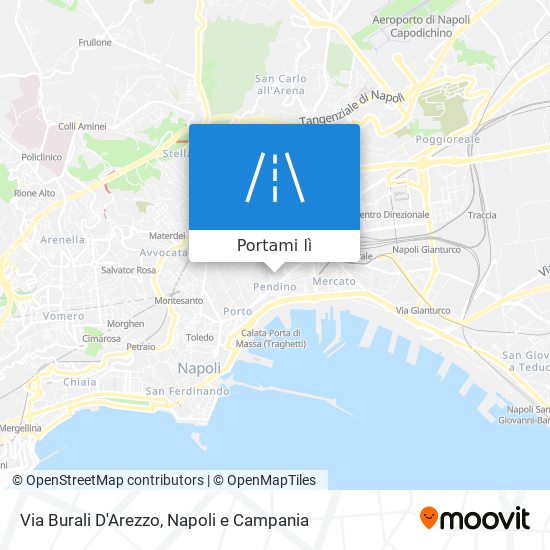 Come arrivare a Via Burali D Arezzo a Napoli con Bus Metro o Treno