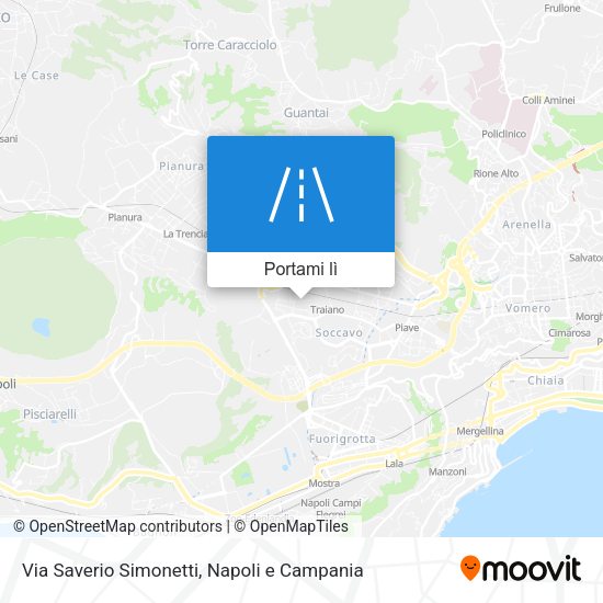 Mappa Via Saverio Simonetti