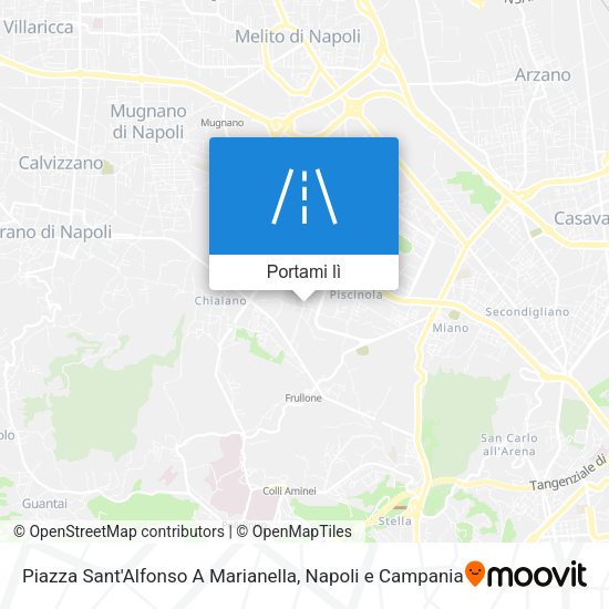 Mappa Piazza Sant'Alfonso A Marianella