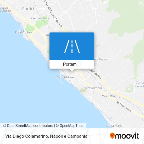 Mappa Via Diego Colamarino