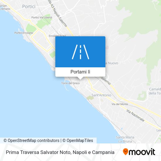 Mappa Prima Traversa Salvator Noto