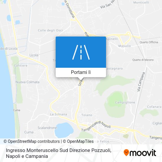 Mappa Ingresso Monteruscello Sud Direzione Pozzuoli