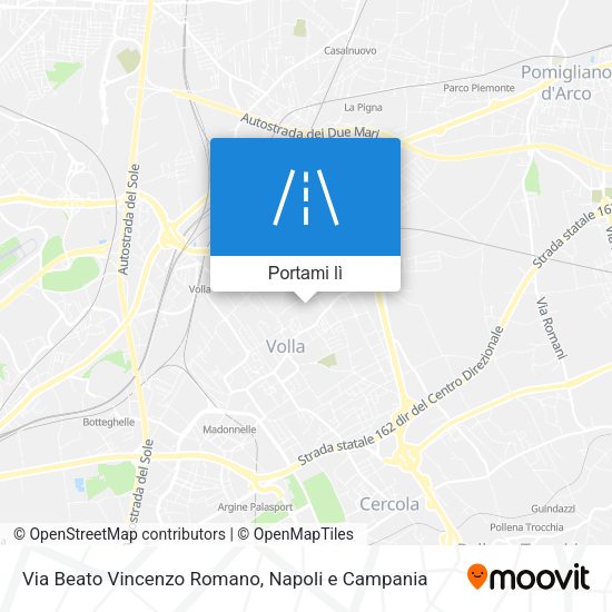 Mappa Via Beato Vincenzo Romano