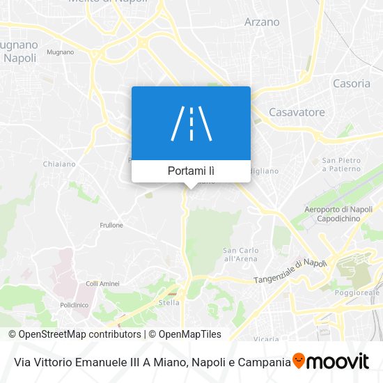 Mappa Via Vittorio Emanuele III A Miano