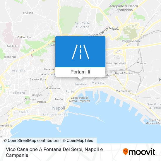 Mappa Vico Canalone A Fontana Dei Serpi