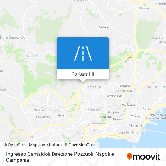 Mappa Ingresso Camaldoli Direzione Pozzuoli