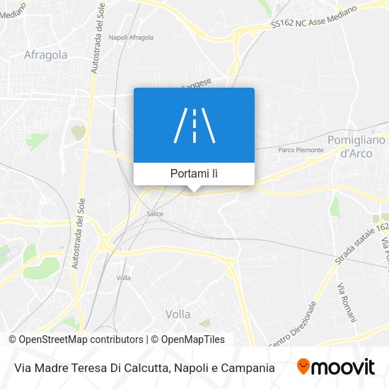 Mappa Via Madre Teresa Di Calcutta