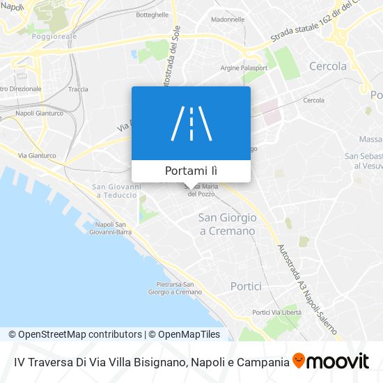 Mappa IV Traversa Di Via Villa Bisignano