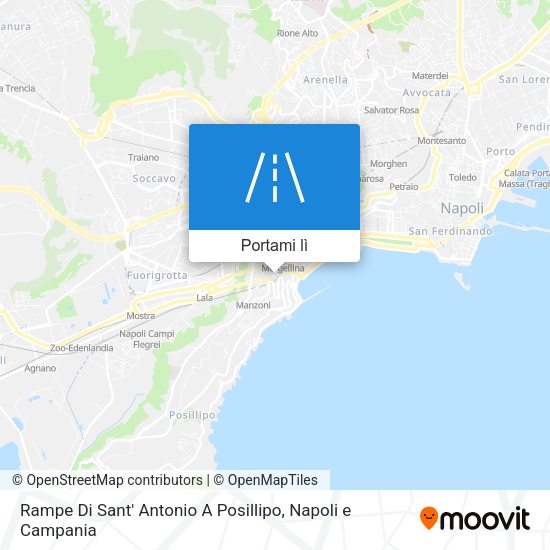 Mappa Rampe Di Sant' Antonio A Posillipo