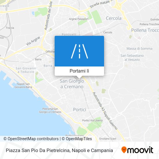 Mappa Piazza San Pio Da Pietrelcina