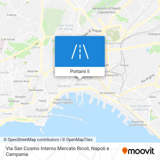 Mappa Via San Cosmo Interno Mercato Ricoli