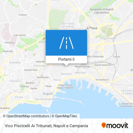 Mappa Vico Piscicelli Ai Tribunali