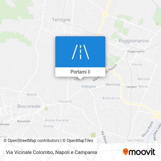 Mappa Via Vicinale Colombo