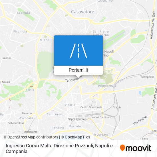 Mappa Ingresso Corso Malta Direzione Pozzuoli