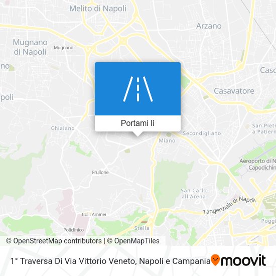 Mappa 1° Traversa Di Via Vittorio Veneto