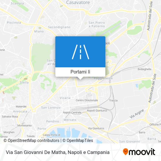Mappa Via San Giovanni De Matha