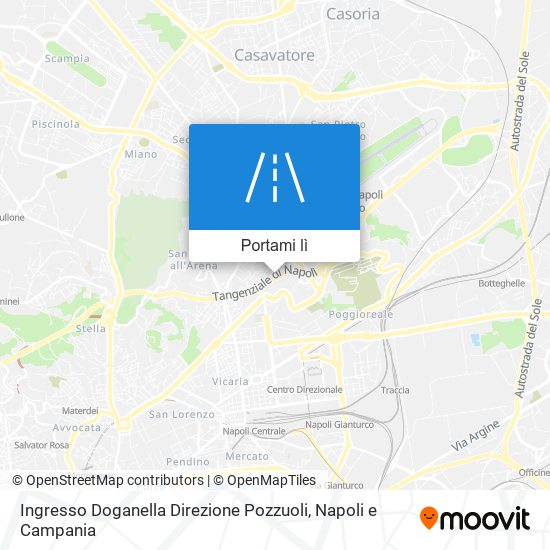 Mappa Ingresso Doganella Direzione Pozzuoli