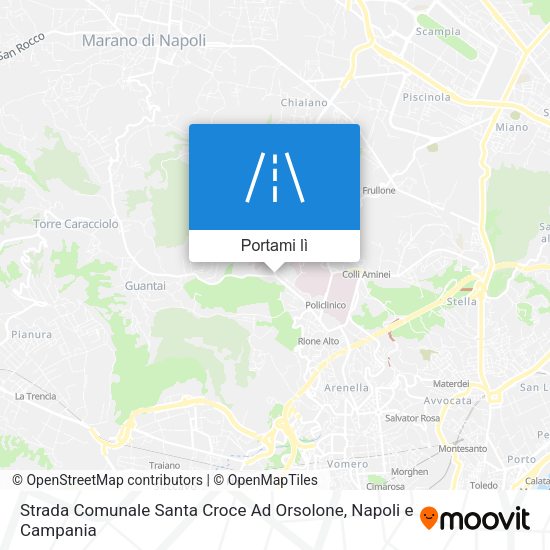 Mappa Strada Comunale Santa Croce Ad Orsolone