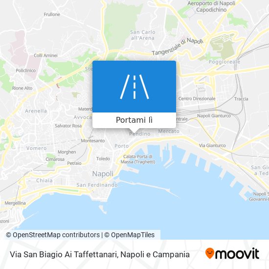 Mappa Via San Biagio Ai Taffettanari