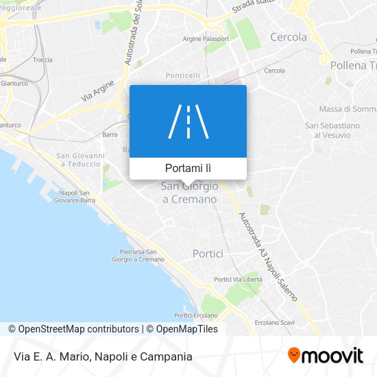 Mappa Via E. A. Mario