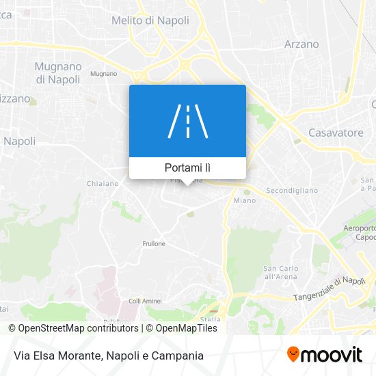 Mappa Via Elsa Morante