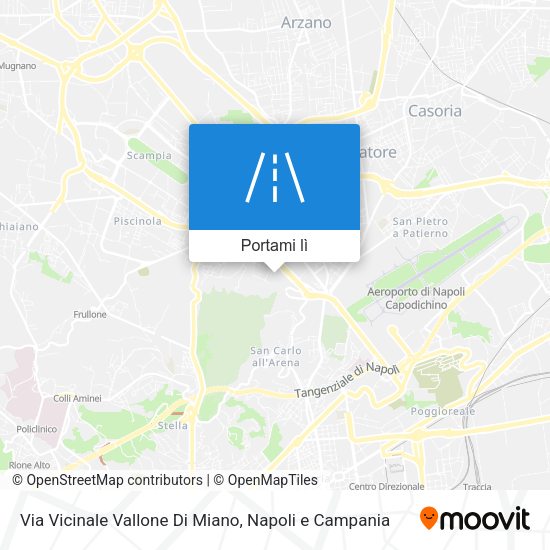 Mappa Via Vicinale Vallone Di Miano