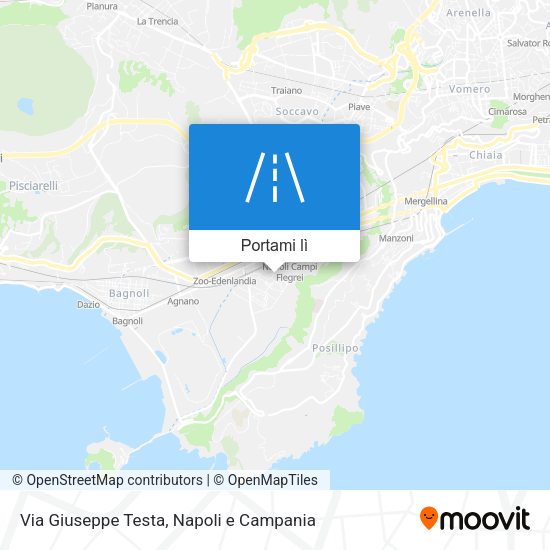 Mappa Via Giuseppe Testa