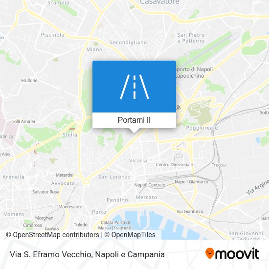 Mappa Via S. Eframo Vecchio