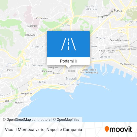Mappa Vico II Montecalvario