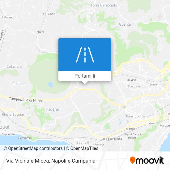 Mappa Via Vicinale Micca