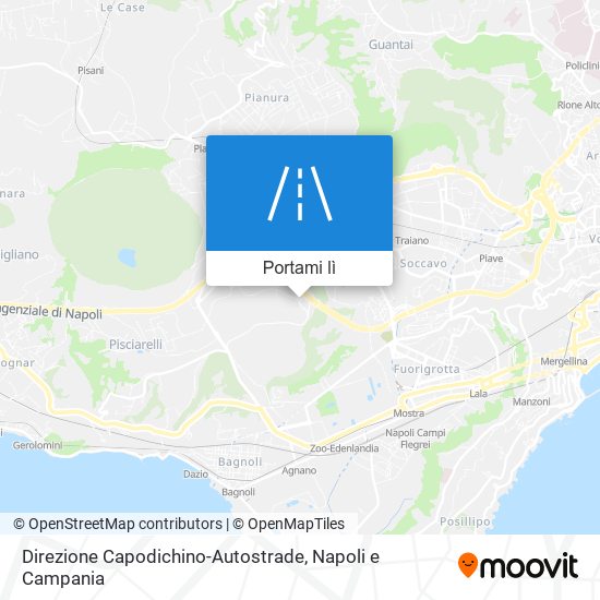 Mappa Direzione Capodichino-Autostrade
