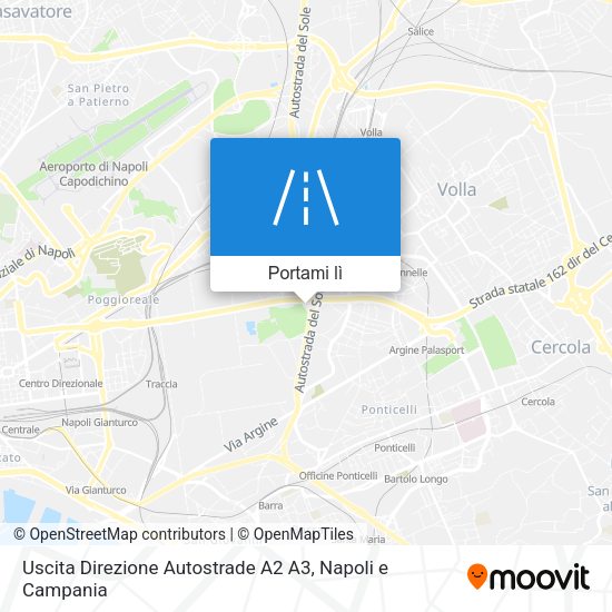 Mappa Uscita Direzione Autostrade A2 A3