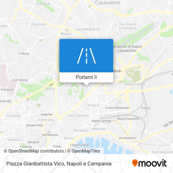 Mappa Piazza Gianbattista Vico
