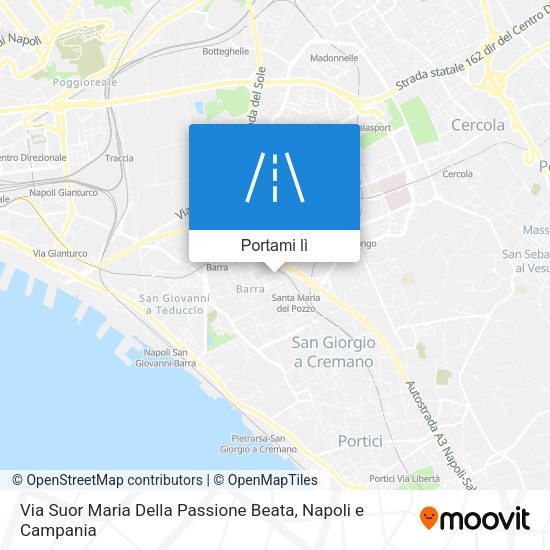 Mappa Via Suor Maria Della Passione Beata