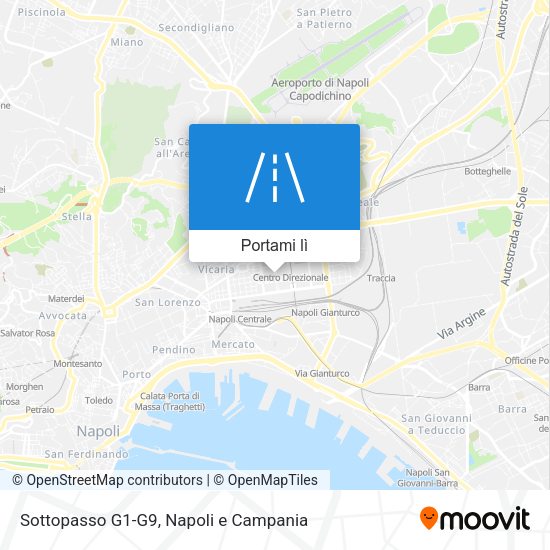 Mappa Sottopasso G1-G9