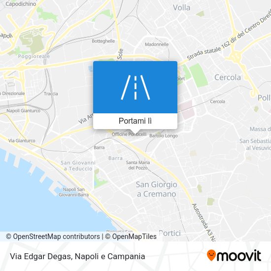 Mappa Via Edgar Degas
